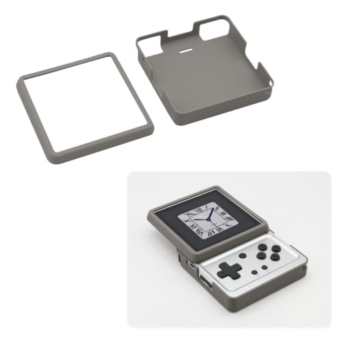 Protective Case for Anbernic RG Rotate, Shockproof Hard Shell Cover with Full Body Protection, Anti-Scratch Portable Gaming Console Shell, Lightweight Replacement Housing for Handheld (Grey) - color: Grey