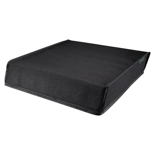 eXtremeRate Black Horizontal Dust Cover for PS4 Console, Soft Neat Lining Dust Guard, Anti Scratch Waterproof Cover Protector Sleeve