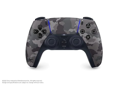 PlayStation Sony 5 DualSense Wireless Controller - Gray Camouflage (Renewed) - color: Gray Camouflage