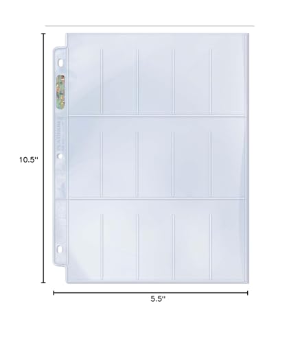 Ultra Pro 15-Pocket Platinum Page for Tobacco Cards 100 ct.