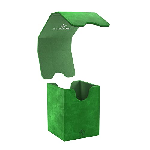 GameGenic Deck Box – Squire XL Green 100CT – Durable and Sturdy TCG, OCG, CCG Card Storage – Compatible with Pokemon, Yugioh, Commander, and MTG Magic: The Gathering Cards - color: Green