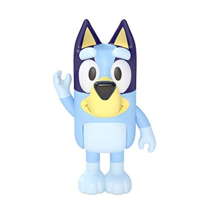 Bluey Family Figure 4-Pack, Poseable Toys with Bingo & Bandit | Movable arms & legs, portable size for on-the-go play; toddler figurine toys for kids ages 3+, thoughtful gift - style: Bluey & Family