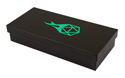 Forged Dice Co. Citadel Dice Tray and Tower - 3 in 1 RPG Dice Storage, Perfect for Tabletop Gaming - color: Green