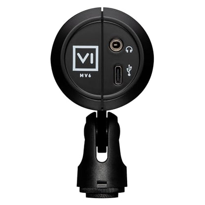 Shure MV6 USB Gaming Microphone for Streaming & Recording | Dynamic USB PC mic with desktop stand, noise cancellation, tap-to-mute and 3.5mm headphone monitoring for gaming - size: 300.5625 cubic inches
