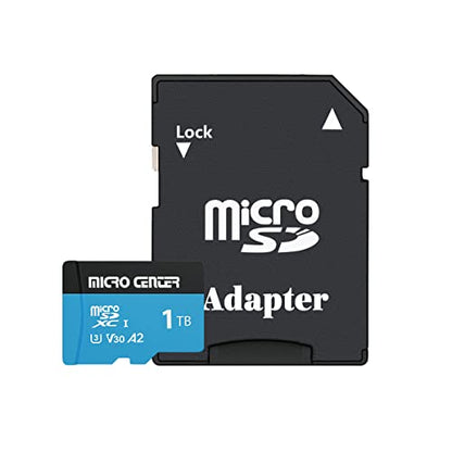 INLAND Micro Center Performance 1TB microSDXC Card, A2 Micro SD Card, UHS-I C10 U3 V30 A2 4K UHD Video Flash Memory Card with Adapter for Smartphones, Tablets, Drones and Action Cameras (1TB) - size: U3 A2 - 1TB