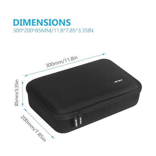 JSVER Carrying Case for DJI Mini 4 Pro EVA Hard Shell Protective Case for DJI Mini 4 Pro/Mini 3/Mini 3 Pro Travel Bag for Mini 4 Pro Fly More Combo Accessories Drone Case (DJI RC-2/RC-N2 Controller) - size: 300mm x 200mm x 85mm