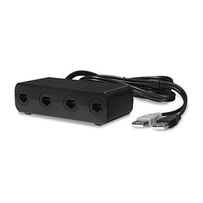 Hyperkin - 4-Port Controller Adapter for Nintendo GameCube Compatible with Nintendo Switch/ Wii U/ PC - Black