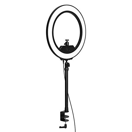 Elgato Ring Light - Premium 2500 lumens Light with desk clamp and ball mount for Streaming, TikTok, Instagram, Home Office, Temperature and Brightness app-adjustable on Mac, PC, iOS, Android