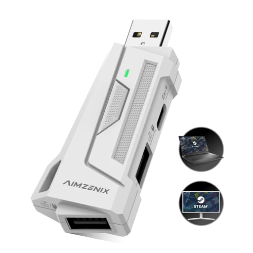 AX200 Keyboard & Mouse Adapter for PC, Nintendo Switch, Aim Assist | Compatible with Nintendo Switch 2, Supports COD, Apex Legends and more.