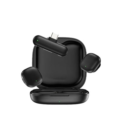 Wireless Microphone Lavalier for iPhone/Android PC with AI Noise Cancellation, Gaming Mic, Phone Mic, Interview Microphone of 48kHz/24bit Studio Sound - (Android) - color: Android