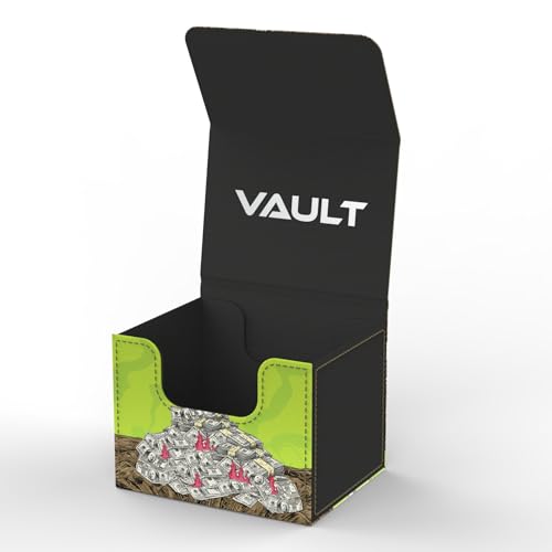 (Financial Mistake) 100% Hand-Drawn TCG/MTG 100+ Card Vault Deck Box - style: Financial Mistake
