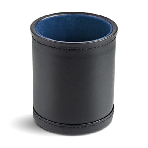 Leather Dice Cup for Board Games, Light Blue Felt Lining - style: Light Blue