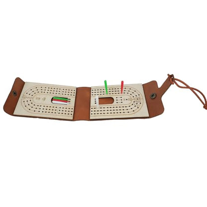 Travel Cribbage Board Game Set Portable Travel Games Includes Storage Space 2 Deck 12 Pegs of Cards and Instructions Classic Family Cribbage Game Ideal for Family Fun and Entertaining (2pack) - color: 2pack