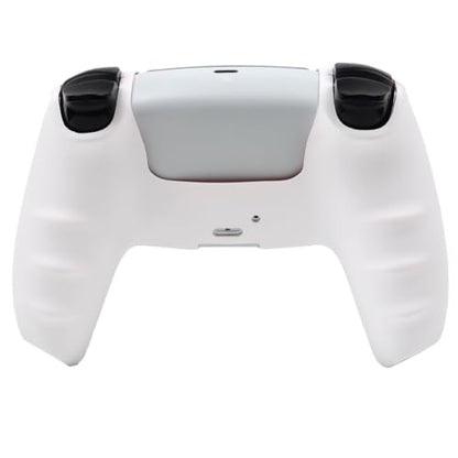 Cat Among Blossoming Branches Controller Skin Cover Compatible with PS5/Playstation 5 Controller, RALAN Protector Case Customised Thumb Grip - color: Cat White Purple