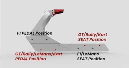 AZRACING CS-Pro Modular Simracing Cockpit | Fully Adjustable | Direct drive Support Compatible with Thrustmaster, Fanatec, Moza Racing on PC, Xbox and PS，for Wheels Up to 38NM,Includes Expansion Bracket