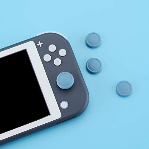 eXtremeRate PlayVital Switch Joystick Caps, Switch Lite Thumbstick Caps, Silicone Analog Cover for OLED Joycon Thumb Grips - Airforce Blue - color: Airforce Blue