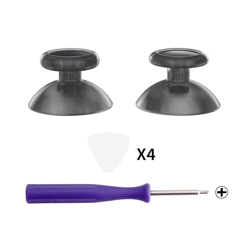 eXtremeRate Replacement 3D Joystick for Nintendo Switch 2 Pro Controller, Left Right Analog Stick Thumbsticks with Screwdriver Tools for Switch 2 Pro, Multi-Colors Options - Clear Slate Black - color: Clear Slate Black