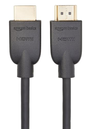 Amazon Basics HDMI Cable, 2-Pack, 10ft, High-Speed 4K@60Hz HDMI 2.0 Cord for Blu-ray, 18Gbps, 2160p, 48 bit, Ethernet, Compatible with TV/PS5/Xbox/Roku, Black - size: 10 Feet, style: 2-Pack
