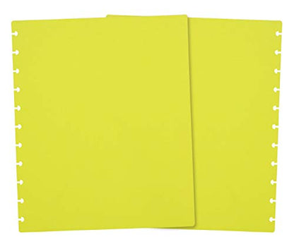 Talia Discbound Notbook - Cover and Disc Set (Set 4 (3pk), Letter Set) - Celestial Turquoise, Verdant Green, BBQ Mustard - color: Set 4 (3pk), size: Letter Set