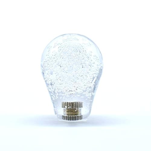 Arcity Arcade Joystick Bat Oval Top Handle Knob American Type Replacement Crystal White Big Head for ZIPPY SANWA SEIMITSU Arcade1up Fight Stick Machine Console Cabinet New - color: Crystal White Big