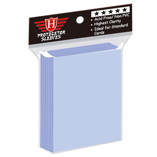 100 Counts Clear Penny Card Sleeves for Trading Cards, Plastic Soft Card Sleeves Card Protectors Fit for MTG Baseball Card, Sports Cards, Game Card Standard Cards - size: 100 PCS