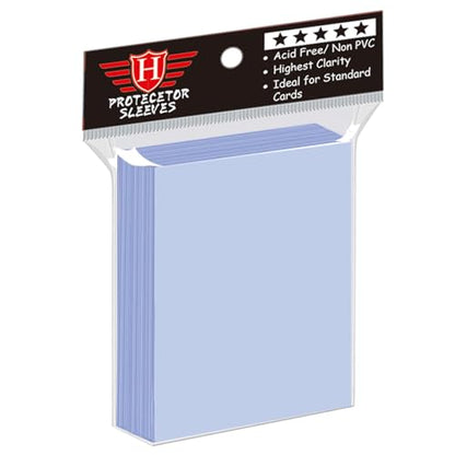 100 Counts Clear Penny Card Sleeves for Trading Cards, Plastic Soft Card Sleeves Card Protectors Fit for MTG Baseball Card, Sports Cards, Game Card Standard Cards - size: 100 PCS