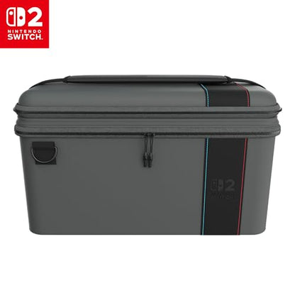 Turtle Beach PlayTrek Hard Shell 2-in-1 Travel Case, Nintendo Switch 2 | Licensed for Switch 2, Lite, OLED, Carrying Case, 12 Game Card Holder, Cover, Accessory Storage, Protection, Charcoal Black - style: 2-in-1