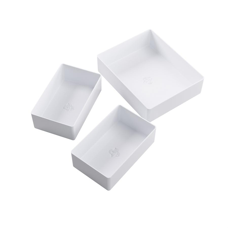 Token Silo Card Add On - 3-Piece Set of Game Trays, Holds Game Cards, Tokens, Dials and Dice, Organize LCG, TCG and Board Game Accessories, Modular Design, White Color, Made by Gamegenic - color: White
