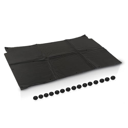 PIT66 Hood Insulation Pad Compatible with Chevy Caprice Impala 1991 1992 1993 1994 1995 1996 Black 1/2" Heat Blanket & Clips - style: 1991-1996 Chevy Caprice Impala