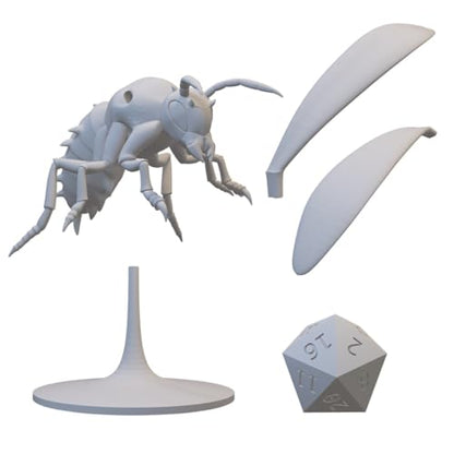 Large Animal Miniature for DND Pathfinder RPG Unpainted Resin 28mm-32mm (Giant Wasp)
