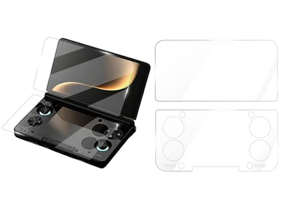 Screen Protector Compatible with AYN THOR Handheld Console- Tempered Glass for Dual Screens, Scratch-Resistant & High-Definition (Upper screen + lower screen)