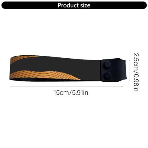 Mechanical Keyboard Ribbon Carrying Strap Heavy-Duty Polyester Wrist Wrap Lanyard for 60 Percent Compact Gaming Keyboards 1-Pair - color: sun