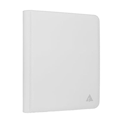 Top loader Binder, Holds 432 Top Loaders, 9 Pockets Top Loader Binder with Sleeves for Cards in 3'' x 4'' Top loaders -White - color: White