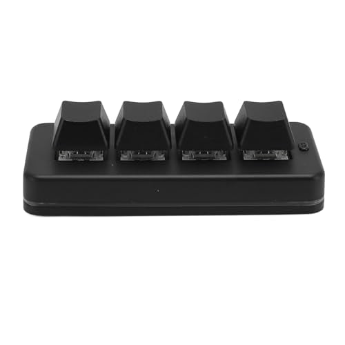 Tangxi Mini 4 Key Keypad, Support USB and Bluetooth, Self Programming, One Handed RGB Mechanical Gaming Keyboard for Phone Computer Tablet
