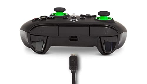 PowerA Enhanced Wired Controller for Xbox Series X|S - Green Hint, Officially Licensed for Xbox - color: Green Hint