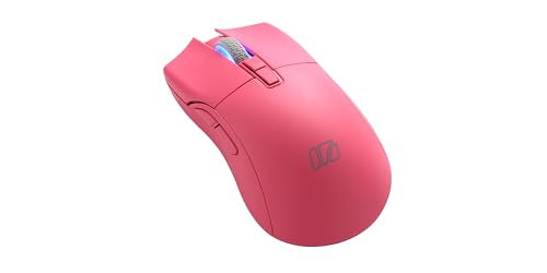 iRocks M31R Wireless Gaming Mouse, Triple Mode 2.4G/ Bluetooth/USB-C Detachable Cable Gaming Mouse, Kailh GM8.0 Mouse Switches, Advanced PixArt PAW3395 Optical Sensor, Up to 26,000 DPI - Pink - color: Pink