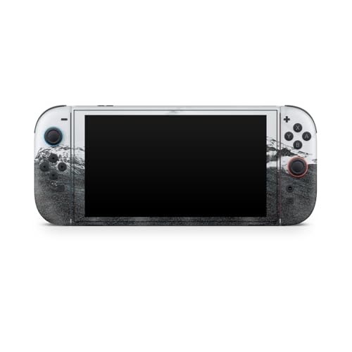 Glossy Glitter Gaming Skin Compatible with Nintendo Switch 2 Console Only - Mountain Waves - Premium 3M Vinyl Protective Wrap Decal Cover - Easy to Apply | Crafted in The USA by MightySkins - color: Mountain Waves, size: Switch 2 Console Skin Only, style: