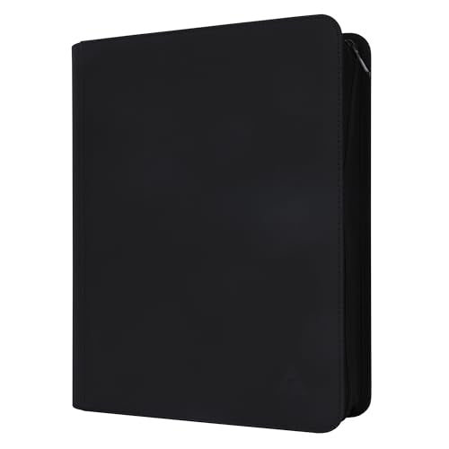 Top loader Binder, Holds 504 Top loaders, 9-Pocket Top Loader Binders with Sleeves for TCG & Sports Cards in 3'' x 4'' Top loaders - color: Black