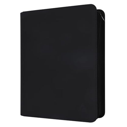 Top loader Binder, Holds 504 Top loaders, 9-Pocket Top Loader Binders with Sleeves for TCG & Sports Cards in 3'' x 4'' Top loaders - color: Black