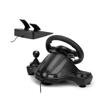 Nitho Drive Pro V16 Gaming Steering Wheel with Pedals and Shifter, 270 Degrees Racing Wheel with Dual Vibration, Compatible with PC, PS3, PS4, Xbox One, Xbox Series X|S and Switch - color: Drive Pro V16