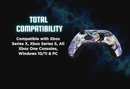 Stealth Controllers Wireless Controller for Xbox Series S, Xbox Series X, Xbox One - Soft Touch Feel - Custom Series S/X Controller (Joker Cards) - color: Joker Cards