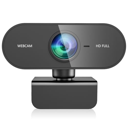 Webcam for pc with Microphone,Full Hd 1080P Streaming Web Cam for Mac Laptop, USB External Computer Camera for Desktop,Best Cheap Face Cam for Video Conference,Zoom,Gaming YouTube Microsoft - color: Black, style: 1080p