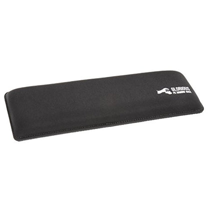 Glorious Wrist Pad/Rest - Compact - Black - Mechanical Keyboards, Stitched Edges, Ergonomic | 12x4 inches | 25mm/1in Thick (GWR-75) Compact (Black) - color: Black, size: Compact