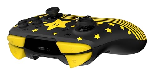 Turtle Beach Rematch Wireless Controller Super Mario Star Nintendo Switch 2 | Nintendo Switch Lite, OLED, Glow-in-the-Dark Design, Rechargeable 40-Hr Battery, 2 Mappable Back Buttons, Super Mario Star - color: Super Mario Star