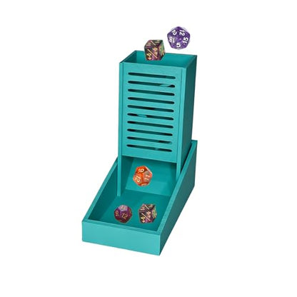 Foldable Mini Dice Tower for D&D, RPG & Tabletop Games Portable Dice Roller Design, Foldable Dice Storage Box Perfectly Fits Board Game Accessories and Gifts (style5) - style: style5