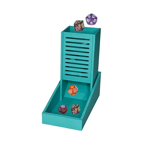 Foldable Mini Dice Tower for D&D, RPG & Tabletop Games Portable Dice Roller Design, Foldable Dice Storage Box Perfectly Fits Board Game Accessories and Gifts (style5) - style: style5