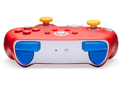PowerA Wireless Controller for Nintendo Switch - Mario Joy, Switch Lite/Switch-OLED Model, Nintendo Switch 2, AA Battery Powered (Battery Included), Bluetooth, Motion Controls, Officially Licensed - style: Mario Joy