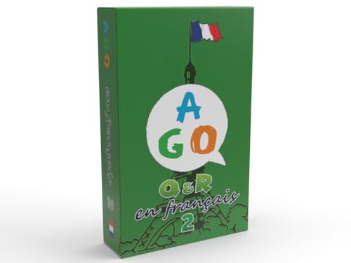AGO En Francais 2 Card Game (Deluxe Edition): Learn French The Fun Way! - Boost Vocabulary & Grammar Skills - Interactive Learning for All Ages! - style: AGO En Francais 2