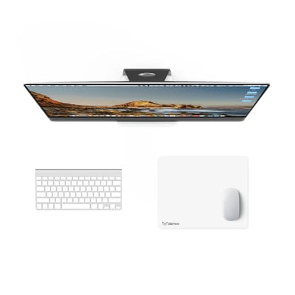 White Plastic Resin Hard Mouse Pad Premium Esports Waterproof Ultra Smooth No Irritating Smell Environment Fast and Accurate Control for Office and Gaming Laptop(11.81x9.45in)