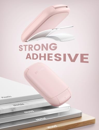 Lamicall Headphone Stand, Sticky Headset Holder - Foldable Headphone Holder Hook Mount, Adhesive Headset Hanger Clip Under Desk, Earphone Clamp for Airpods Max, HyperX, Sennheiser, Pink - color: Pink